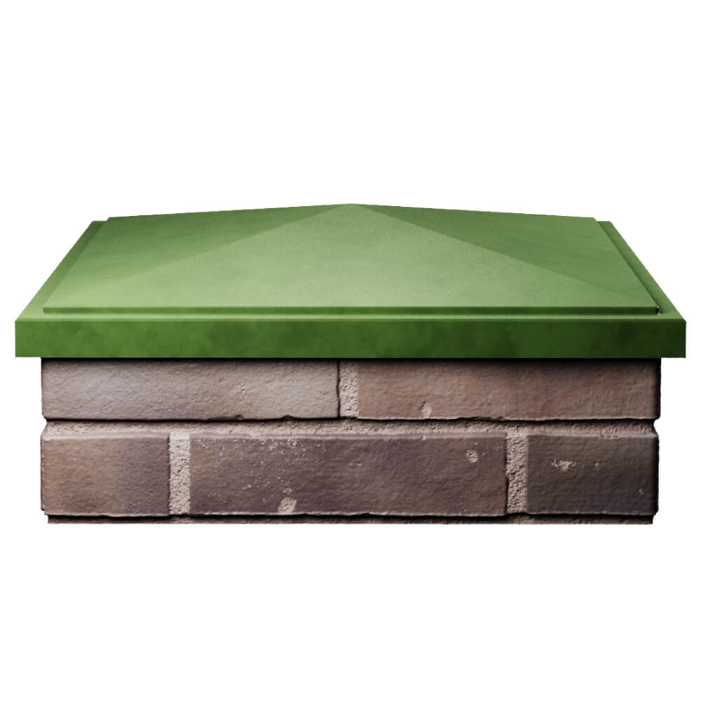 Колпак Zking БонаМоно Зеленый на столб 2х2 кирпича (515х515, 530х530мм) Кишинев фото
