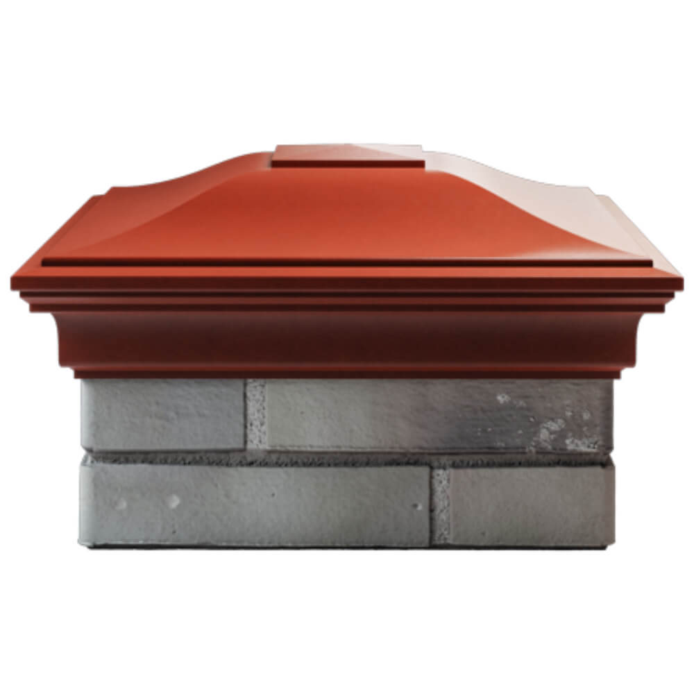 Колпак Zking Монблан Красный на столб 1.5х1.5 кирпича (385х385мм) Кишинев фото