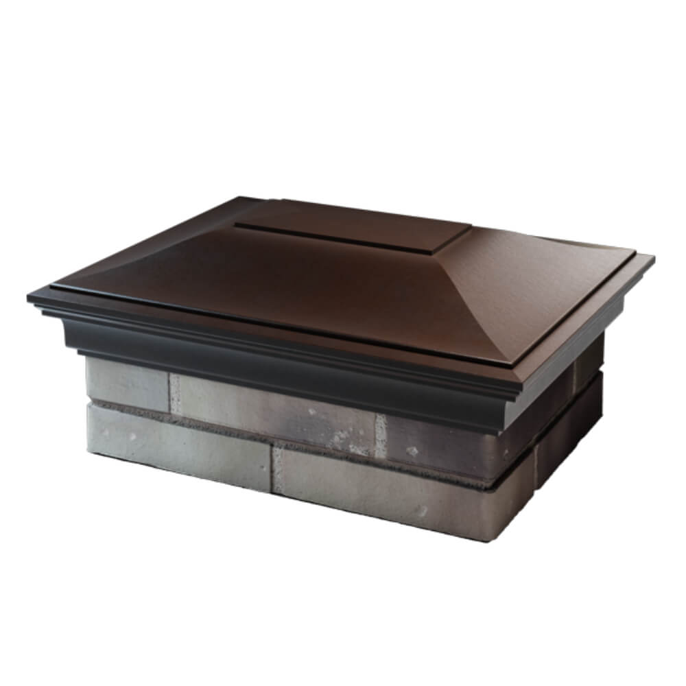 Колпак Zking Монблан Коричневый на столб 2х1.5 кирпича (515х385мм) в Кишиневе фото