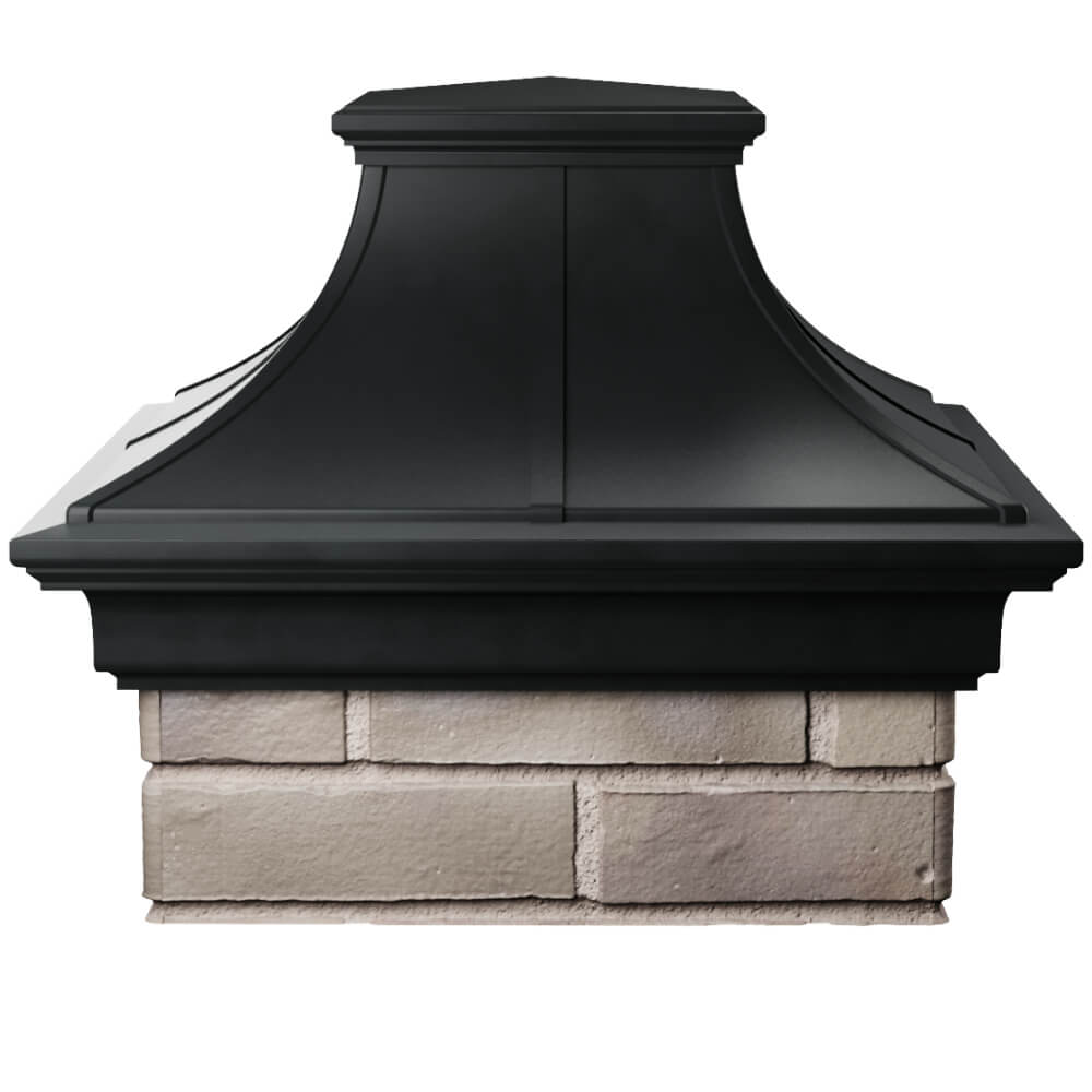 Колпак Zking Монблан Премиум Черный на столб 1.5х1.5 кирпича (385х385мм) Кишинев фото