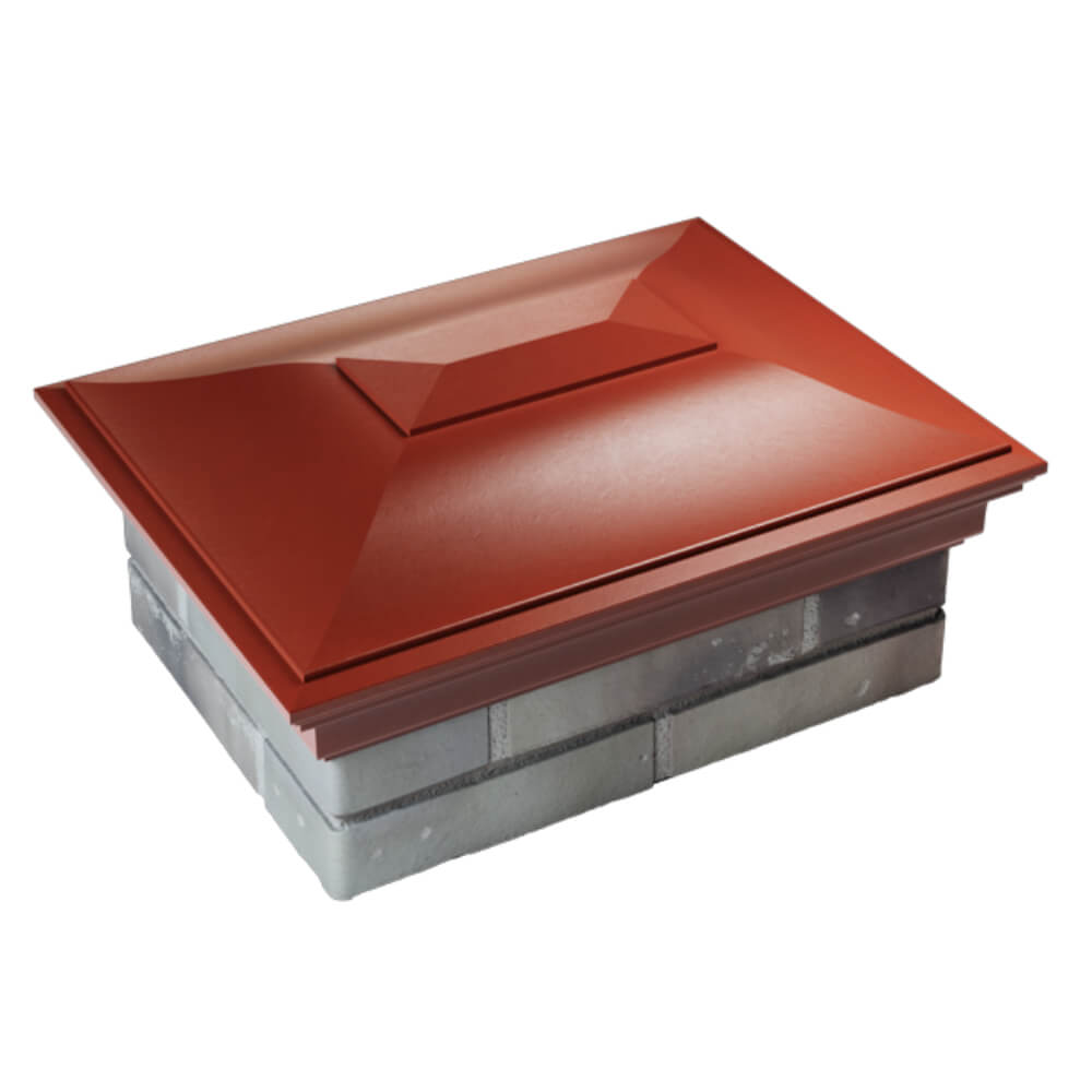 Колпак Zking Монблан Красный на столб 2х1.5 кирпича (515х385мм) Кишинев фото