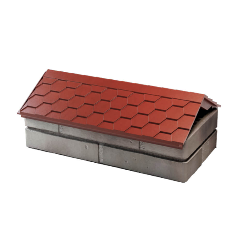 Парапет Zking Эверест Красный с посадкой на 1 кирпич (200/225/255мм) в Кишиневе фото