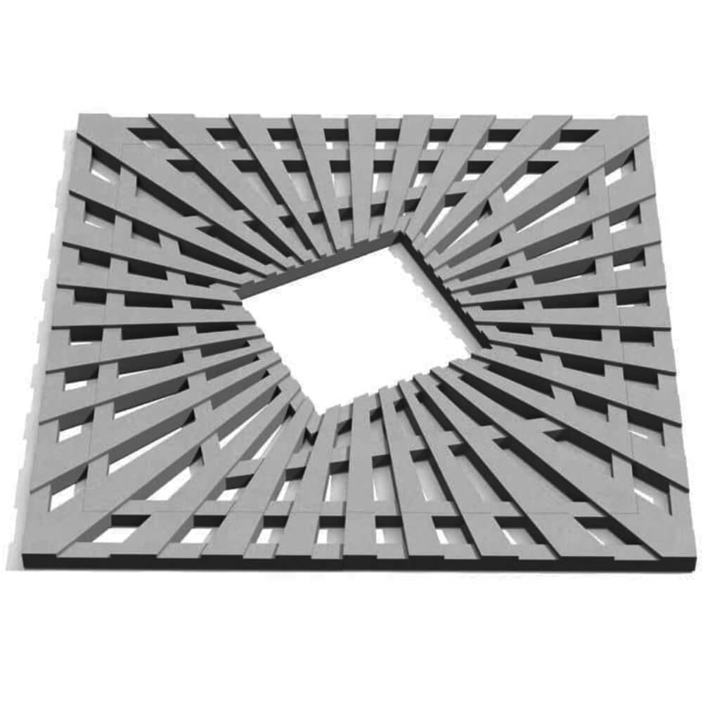 Приствольная решетка для дерева ZKING ATMOSPHERE 1.2х1.2м Серая Кишинев фото