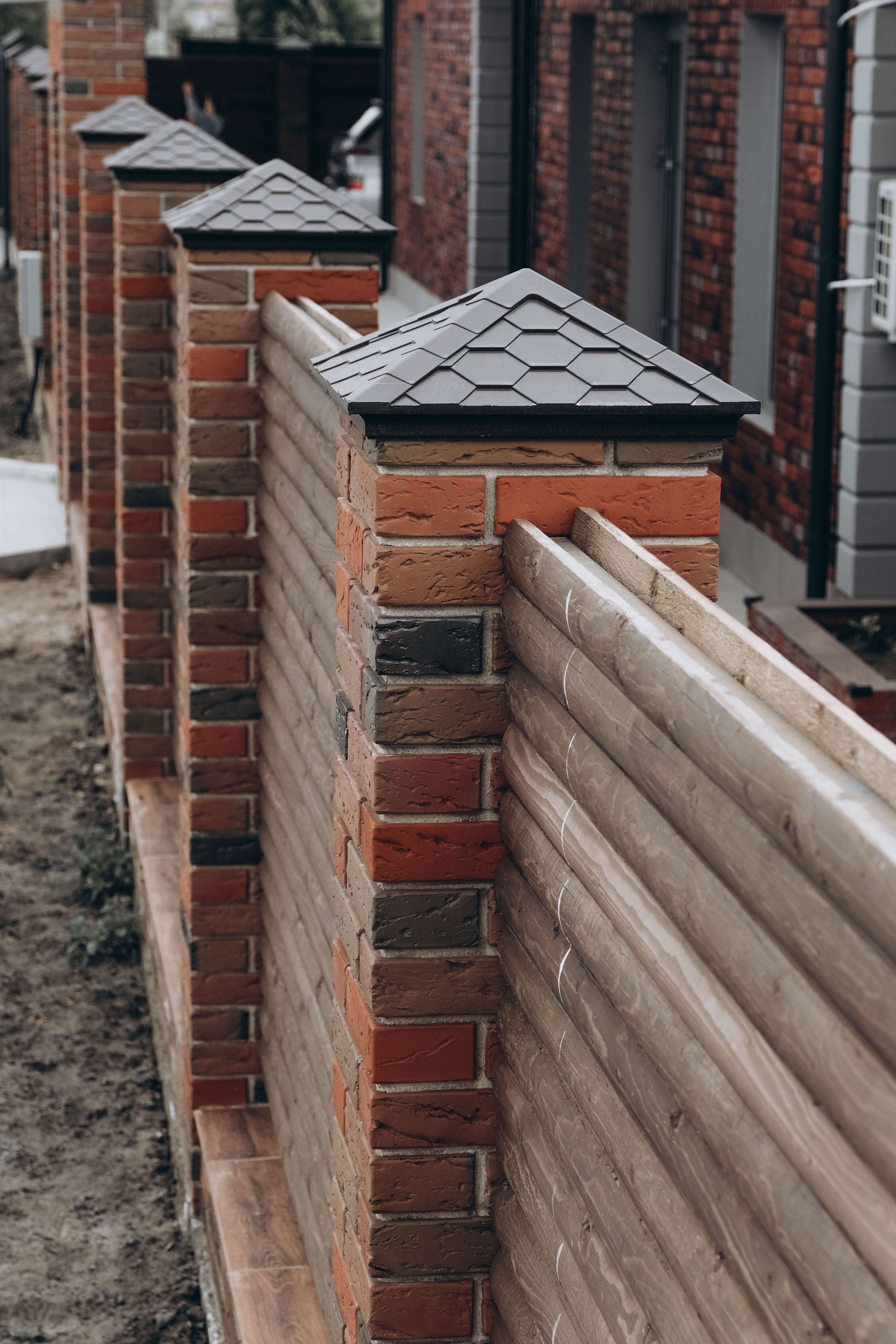 Колпак Zking Эверест Коричневый на столб 1.5х1.5 кирпича (390х390мм) в Кишиневе фото