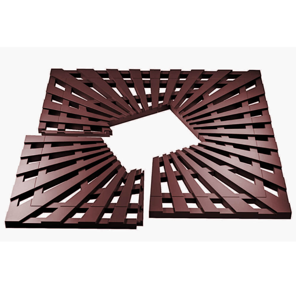 Приствольная решетка для дерева ZKING ATMOSPHERE 1.2х1.2м Коричневая в Кишиневе фото