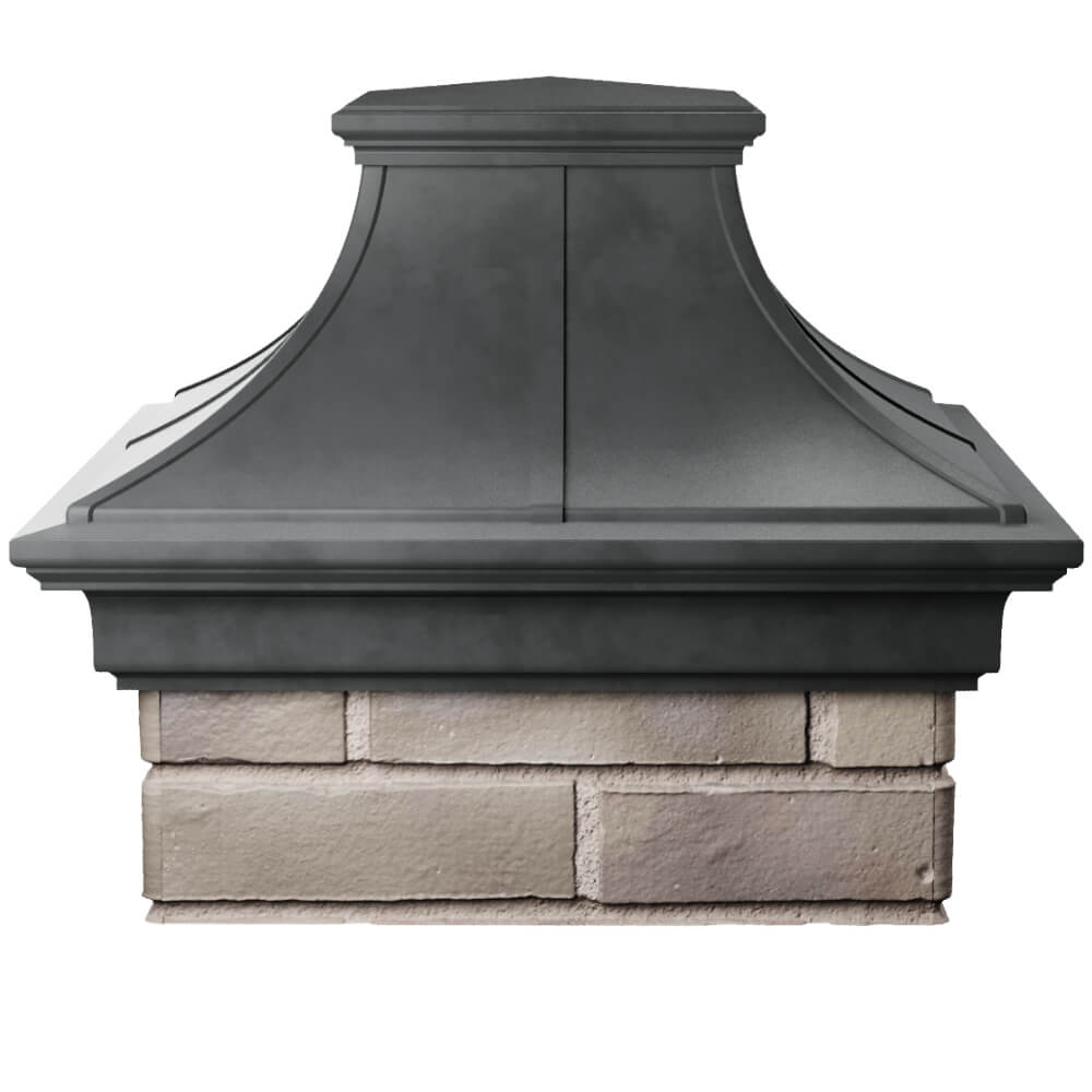 Колпак Zking Монблан Премиум Серый на столб 1.5х1.5 кирпича (385х385мм) Кишинев фото