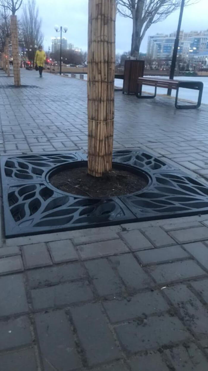 Приствольная решетка для дерева ZKING CRUST 1.2х1.2м Черная в Кишиневе фото