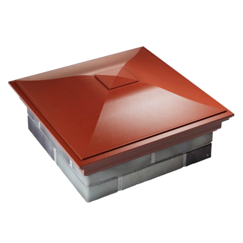 Колпак Zking Монблан Красный на столб 2х2 кирпича (515х515мм) Кишинев фото