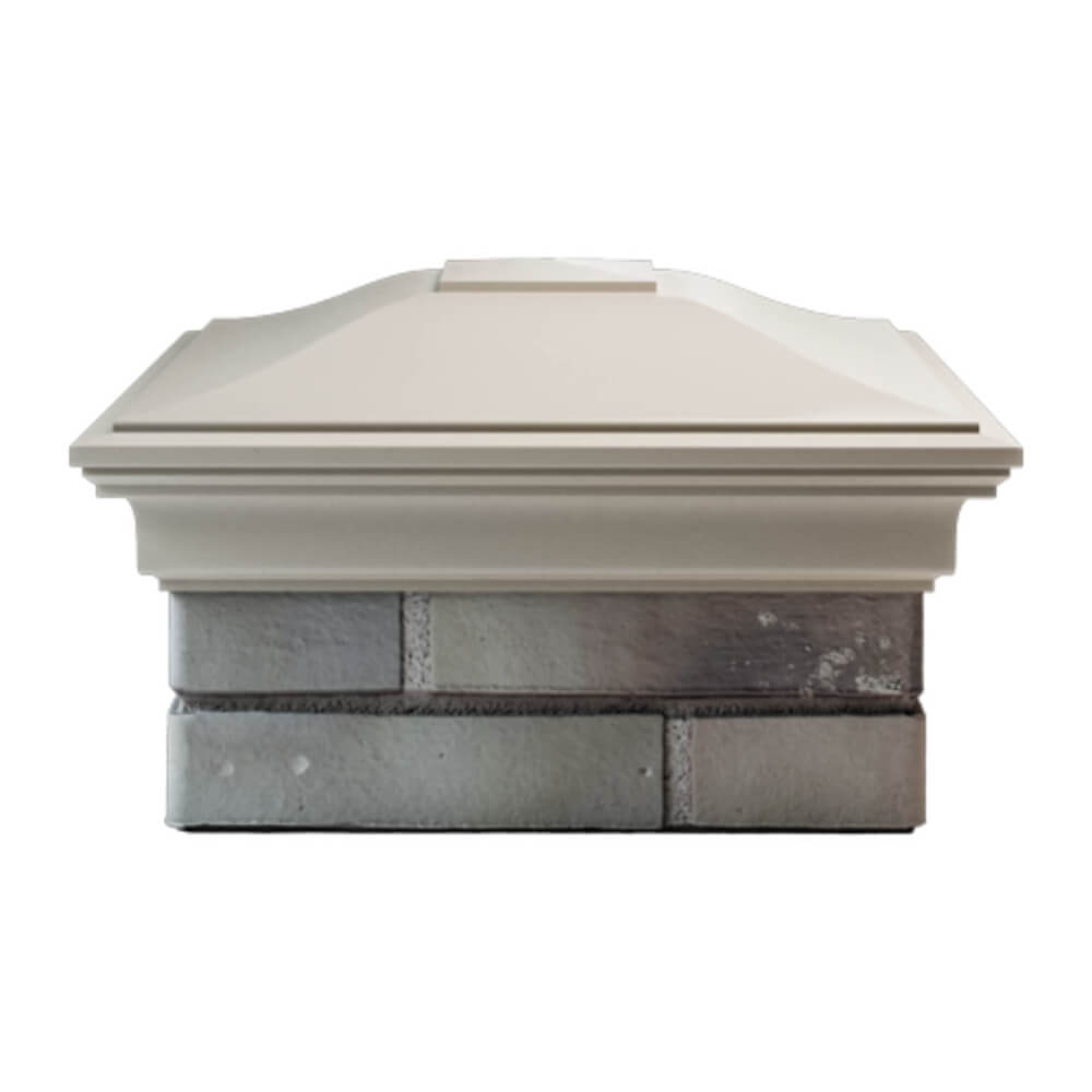 Колпак Zking Монблан Бежевый на столб 1.5х1.5 еврокирпича 0.7НФ (355х355мм) Кишинев фото