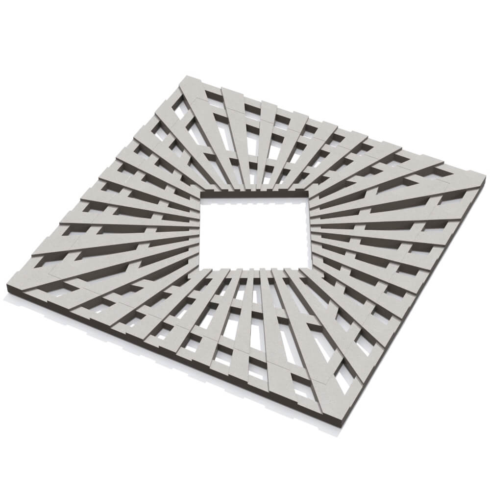 Приствольная решетка для дерева ZKING ATMOSPHERE 1.2х1.2м Бежевая в Кишиневе фото