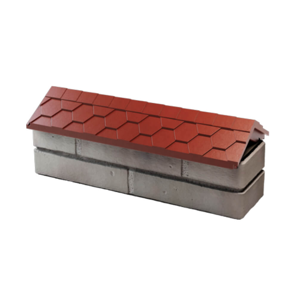 Парапет Zking Эверест Красный с посадкой на 0.5 кирпича (130мм) в Кишиневе фото