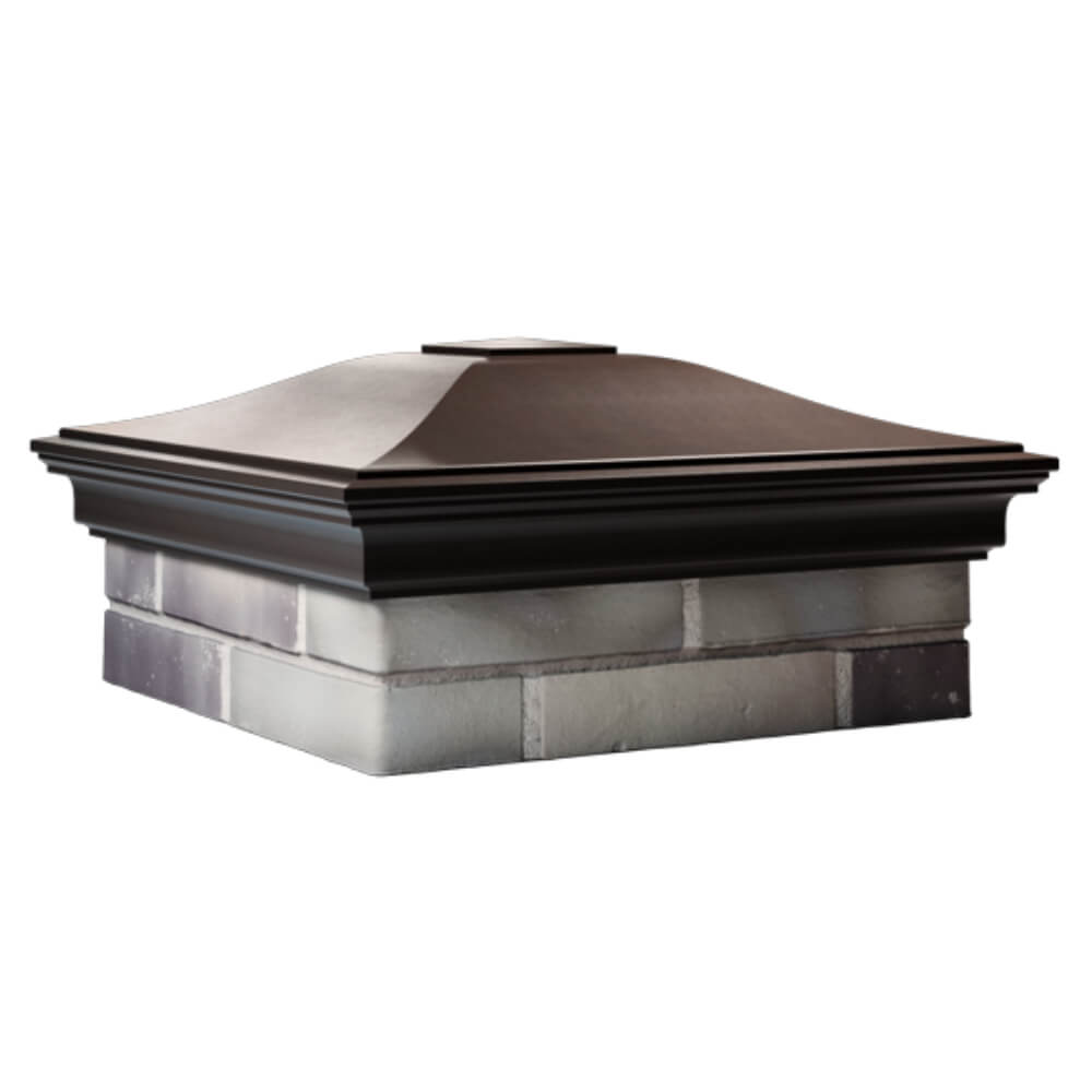 Колпак Zking Монблан Коричневый на столб 2х2 кирпича (515х515мм) в Кишиневе фото