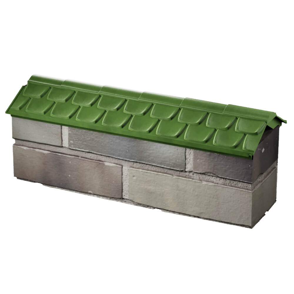 Парапет Zking Эльбрус Зеленый с посадкой на 0.5 кирпича (130мм) в Кишиневе фото