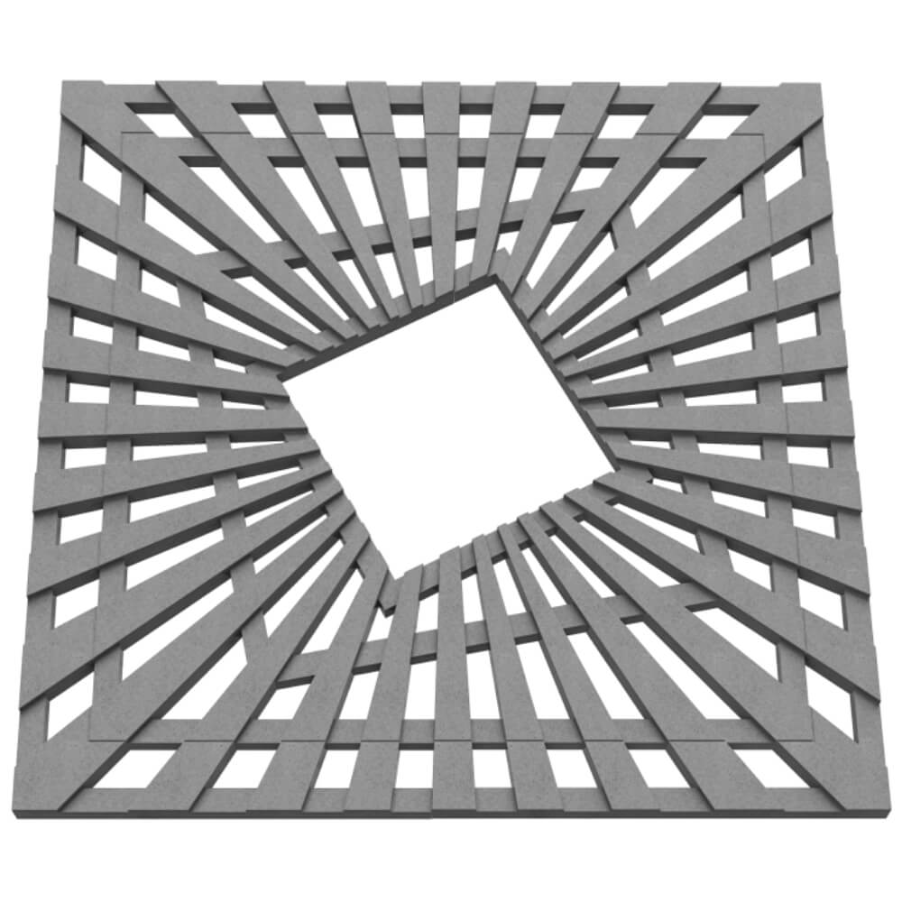 Приствольная решетка для дерева ZKING ATMOSPHERE 1.2х1.2м Серая в Кишиневе фото