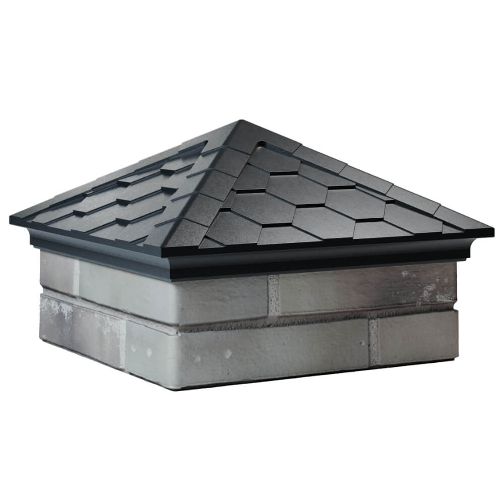 Колпак Zking Эверест Черный на столб 1.5х1.5 кирпича (390х390мм) в Кишиневе фото