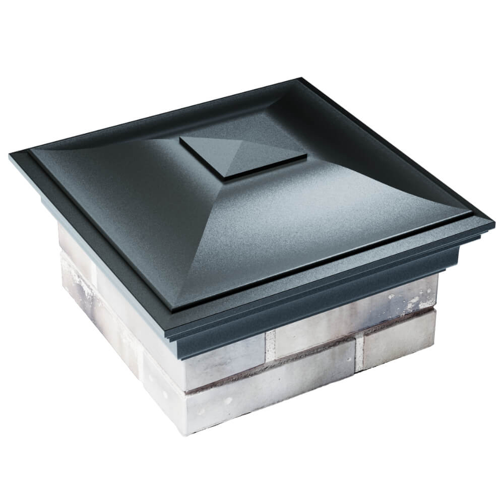 Колпак Zking Монблан Черный на столб 1.5х1.5 кирпича (385х385мм) в Кишиневе фото