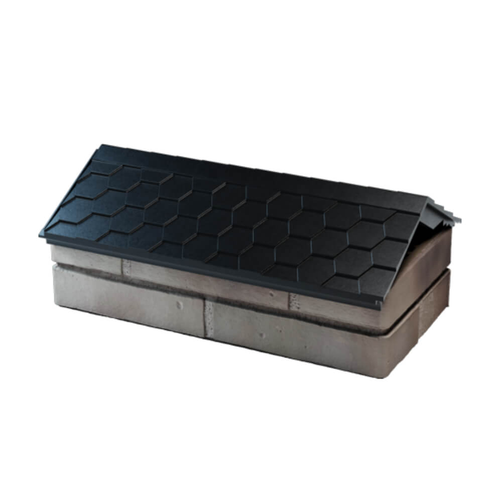 Парапет Zking Эверест Черный с посадкой на 1 кирпич (200/225/255мм) в Кишиневе фото