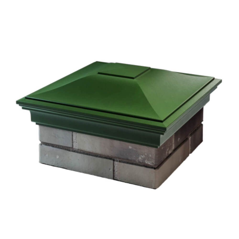 Колпак Zking Монблан Зеленый на столб 1.5х1.5 еврокирпича 0.7НФ (355х355мм) в Кишиневе фото