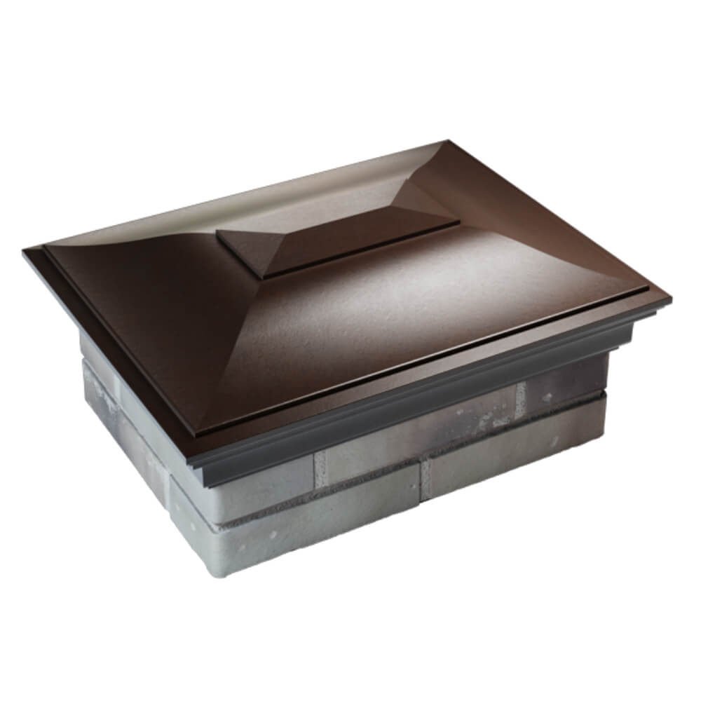 Колпак Zking Монблан Коричневый на столб 2х1.5 кирпича (515х385мм) Кишинев фото