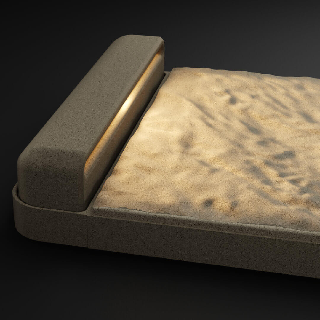 LED Светильник для шаговой плиты STONE Светлая Галька 330х75х98мм Кишинев фото