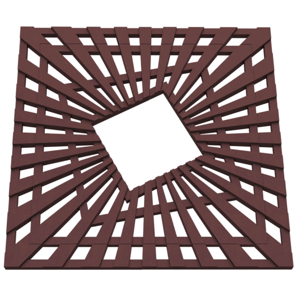 Приствольная решетка для дерева ZKING ATMOSPHERE 1.2х1.2м Коричневая в Кишиневе фото