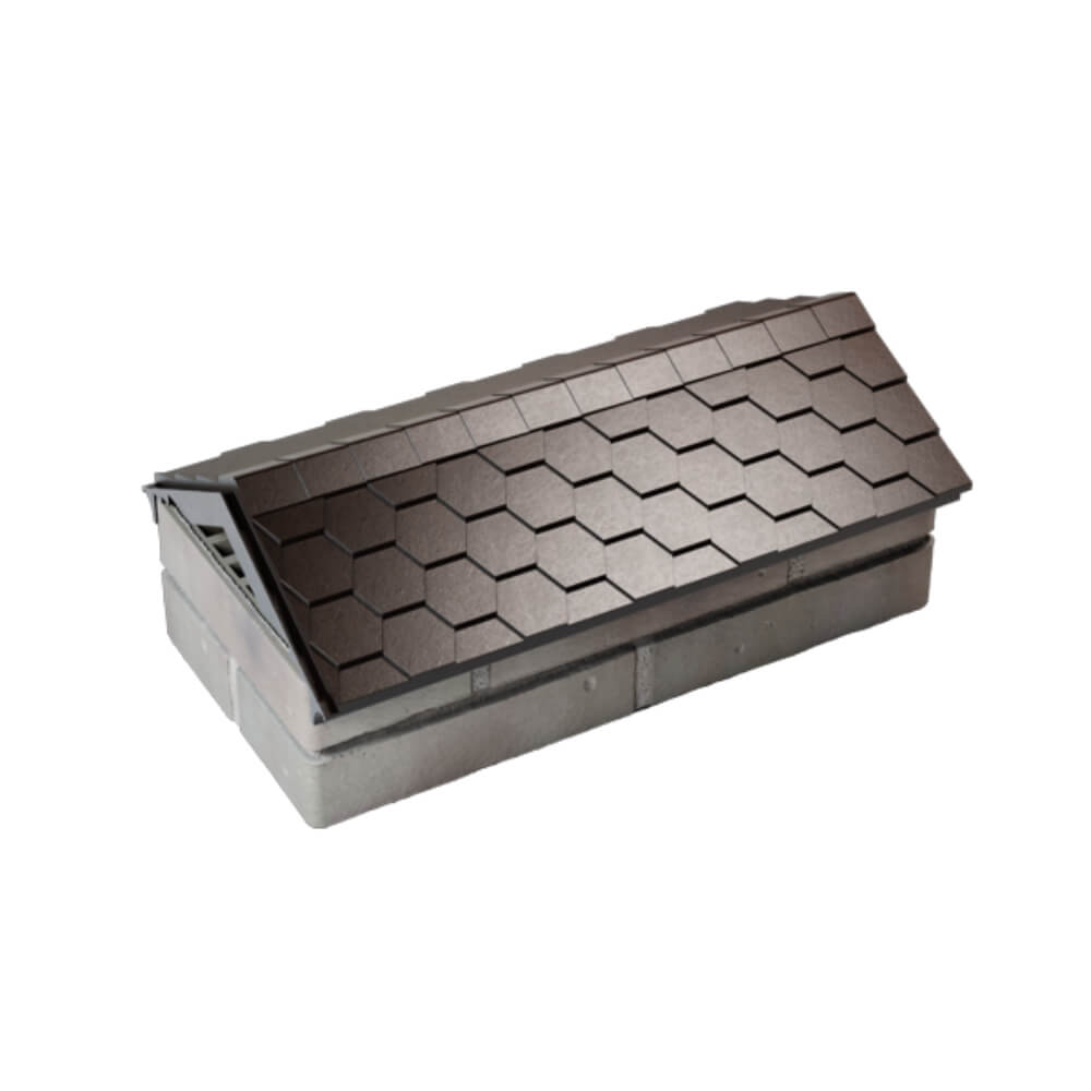 Парапет Zking Эверест Коричневый с посадкой на 1 кирпич (200/225/255мм) в Кишиневе фото