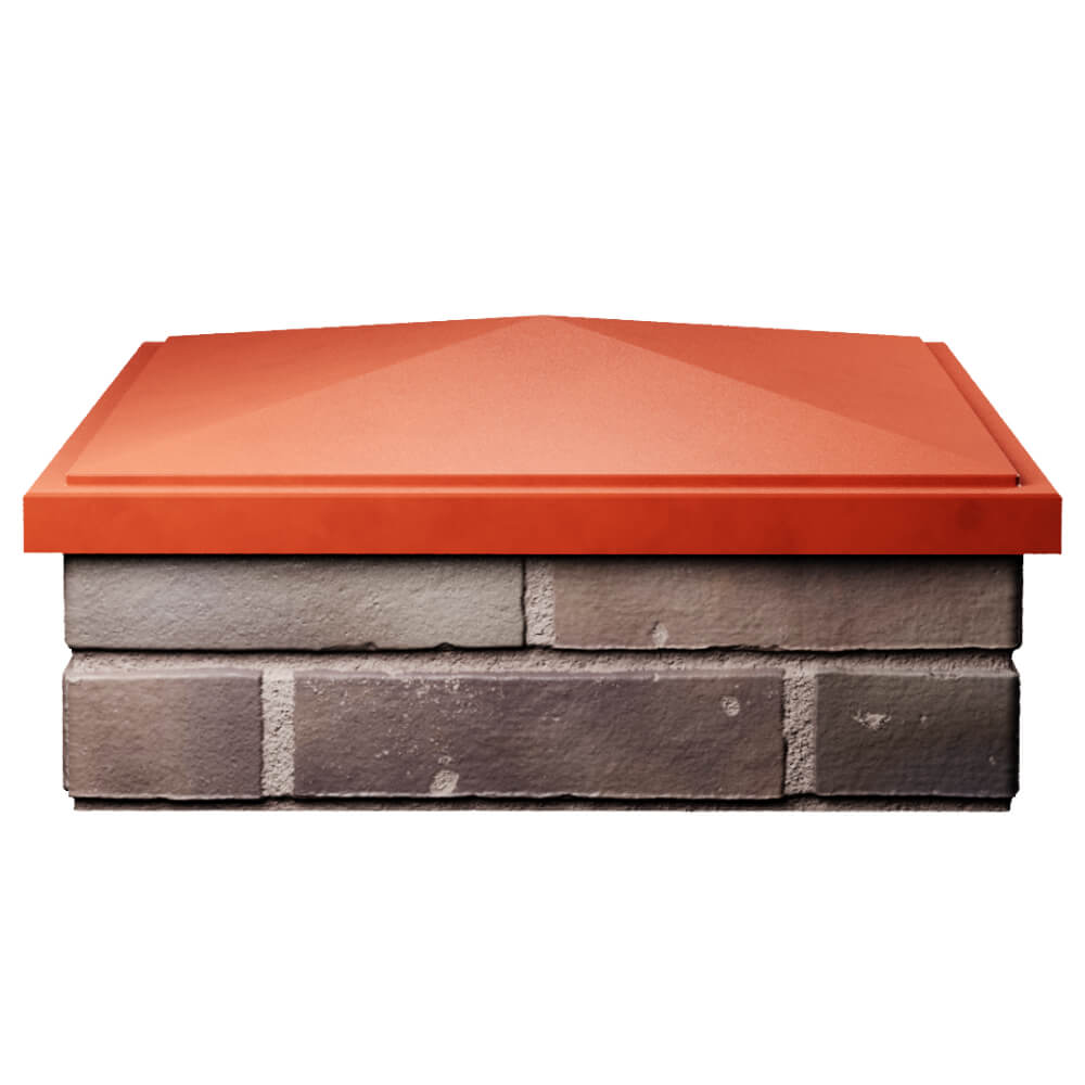 Колпак Zking БонаМоно Красный на столб 2х2 кирпича (515х515, 530х530мм) Кишинев фото