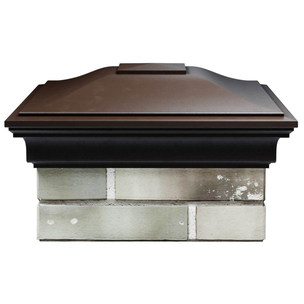 Колпак Zking Монблан Коричневый на столб 1.5х1.5 кирпича (385х385мм) Кишинев фото