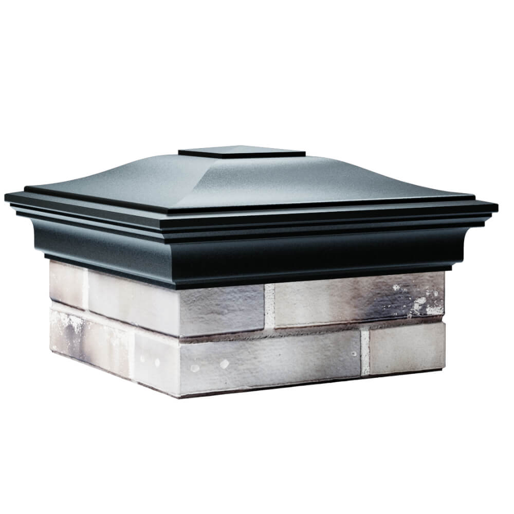 Колпак Zking Монблан Черный на столб 1.5х1.5 кирпича (385х385мм) в Кишиневе фото