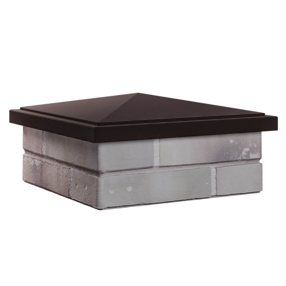 Колпак Zking БонаМоно Коричневый на столб 1.5х1.5 кирпича (385х385, 400х400мм) в Кишиневе фото