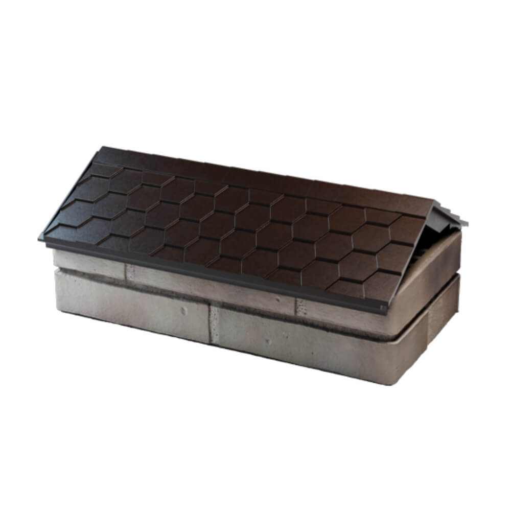 Парапет Zking Эверест Коричневый с посадкой на 1 кирпич (200/225/255мм) в Кишиневе фото