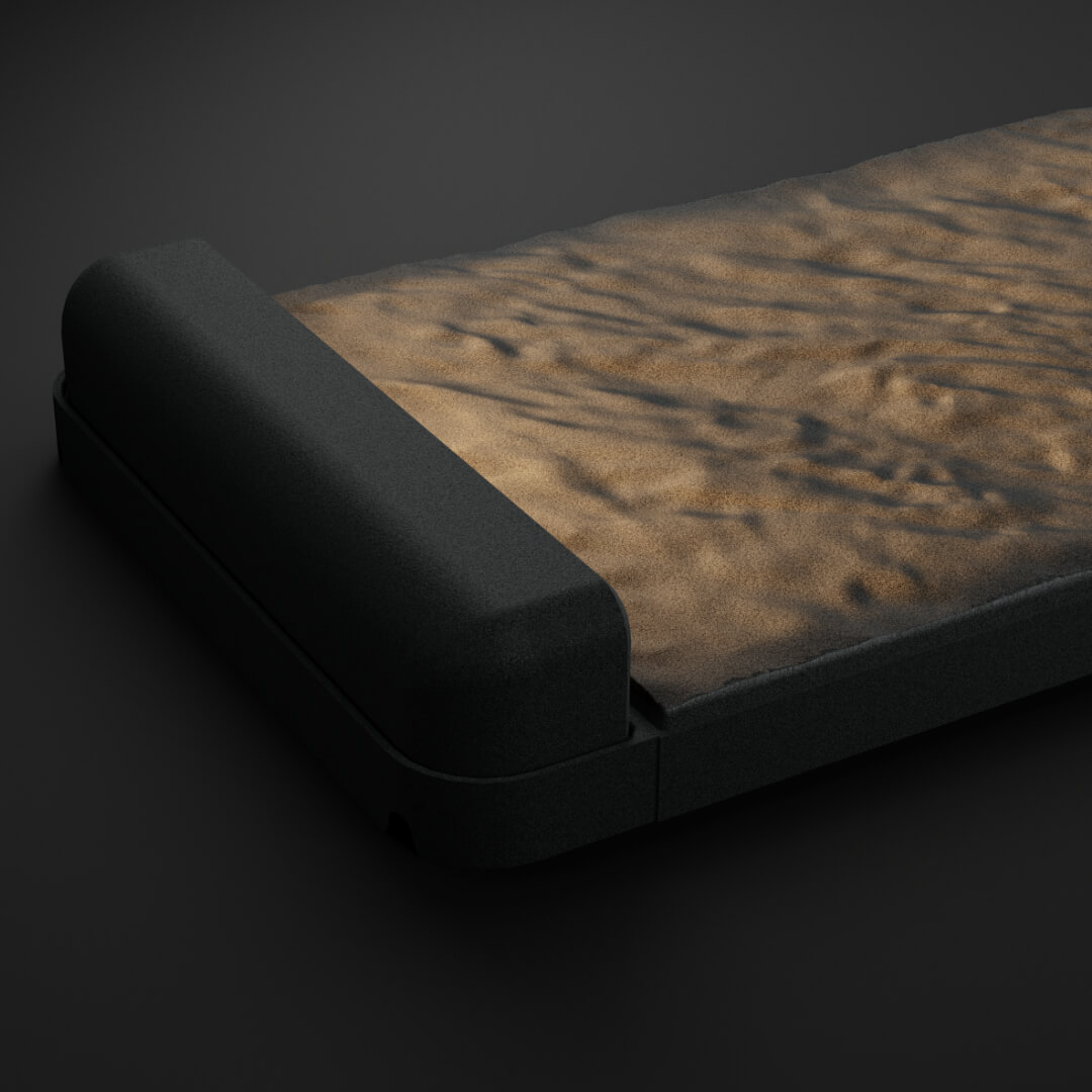 LED Светильник для шаговой плиты STONE Графитовый Серый 330х75х98мм в Кишиневе фото