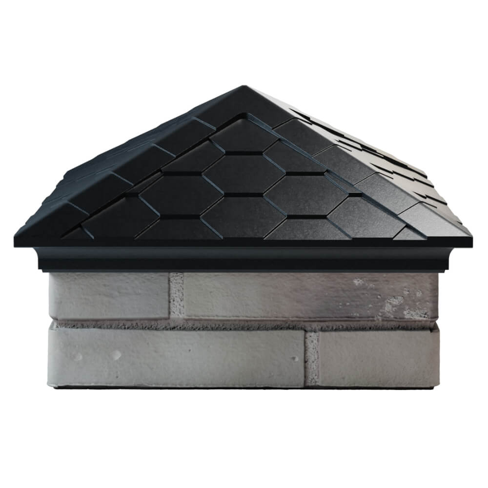 Колпак Zking Эверест Черный на столб 1.5х1.5 кирпича (390х390мм) Кишинев фото