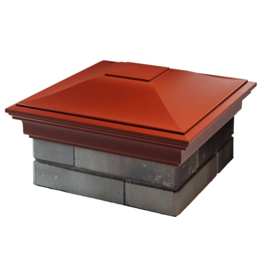 Колпак Zking Монблан Красный на столб 1.5х1.5 кирпича (385х385мм) в Кишиневе фото