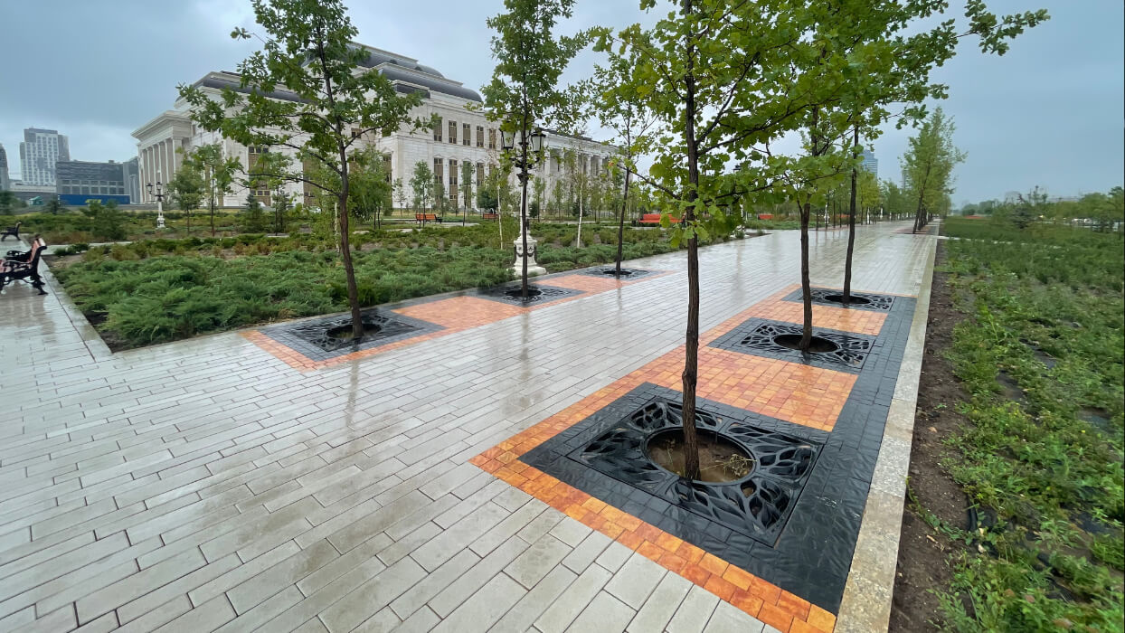 Приствольная решетка для дерева ZKING CRUST 1.2х1.2м Черная в Кишиневе фото