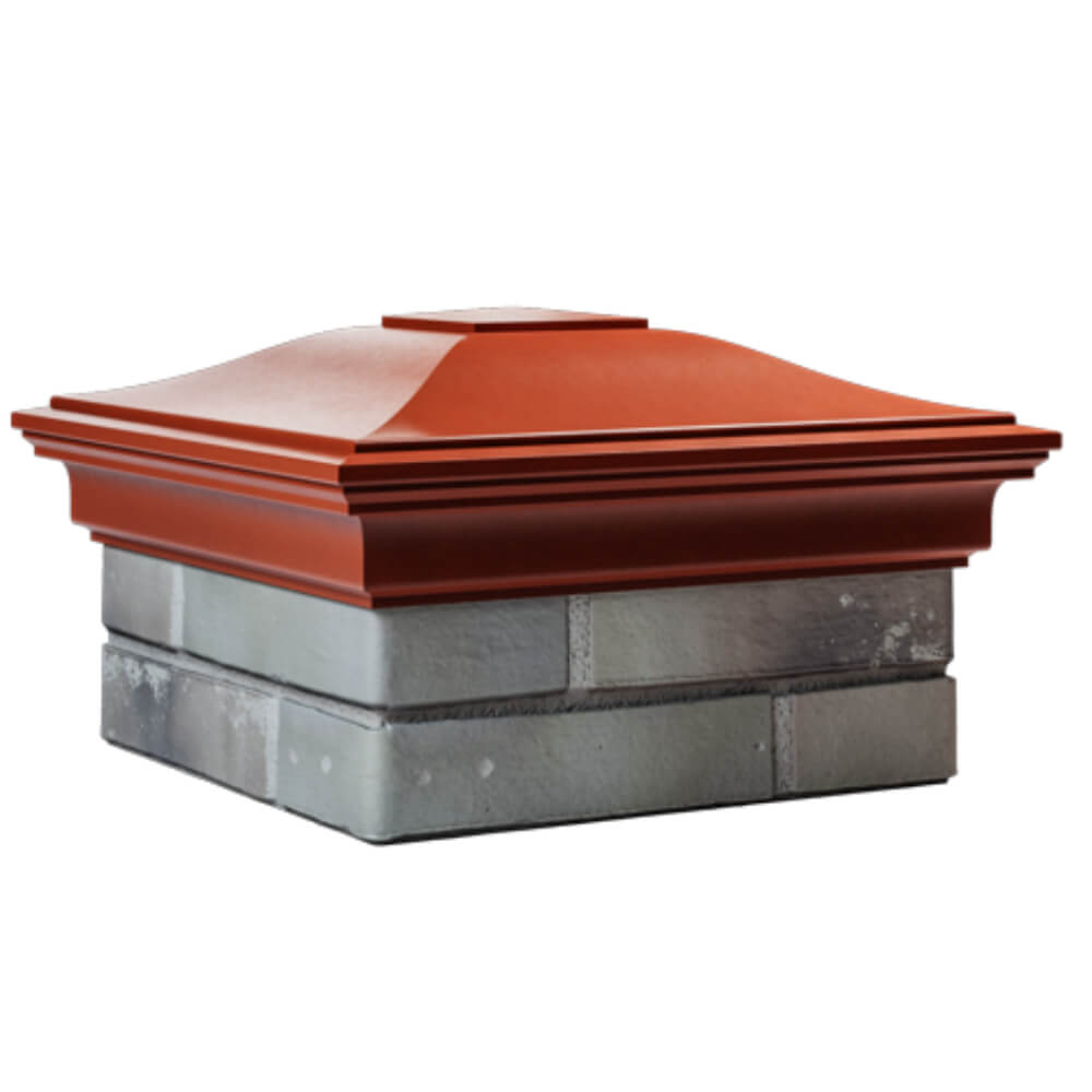 Колпак Zking Монблан Красный на столб 1.5х1.5 кирпича (385х385мм) в Кишиневе фото