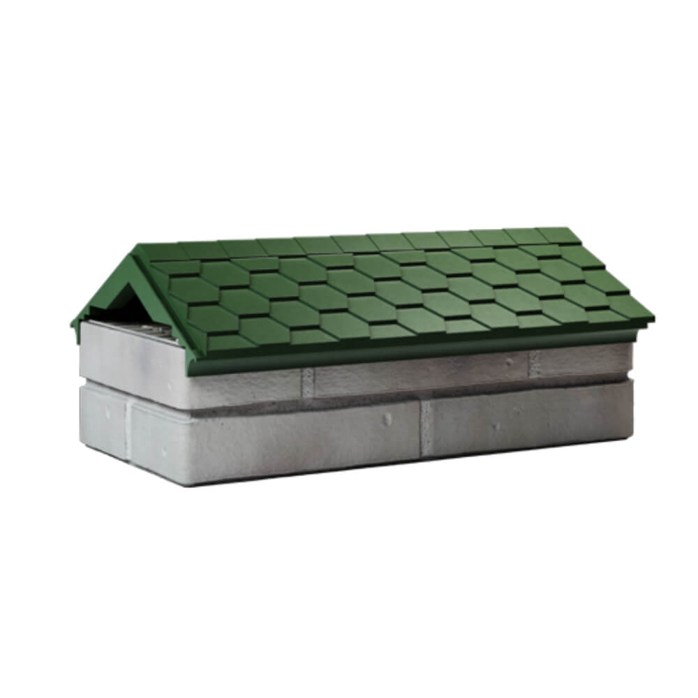 Парапет Zking Эверест Зеленый с посадкой на 1 кирпич (200/225/255мм) Кишинев фото