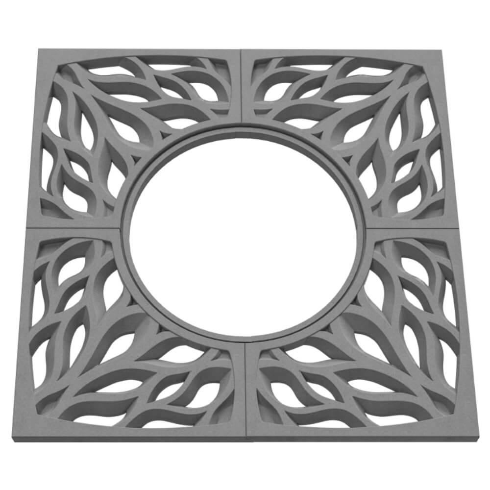 Приствольная решетка для дерева ZKING CRUST 1.2х1.2м Серая в Кишиневе фото