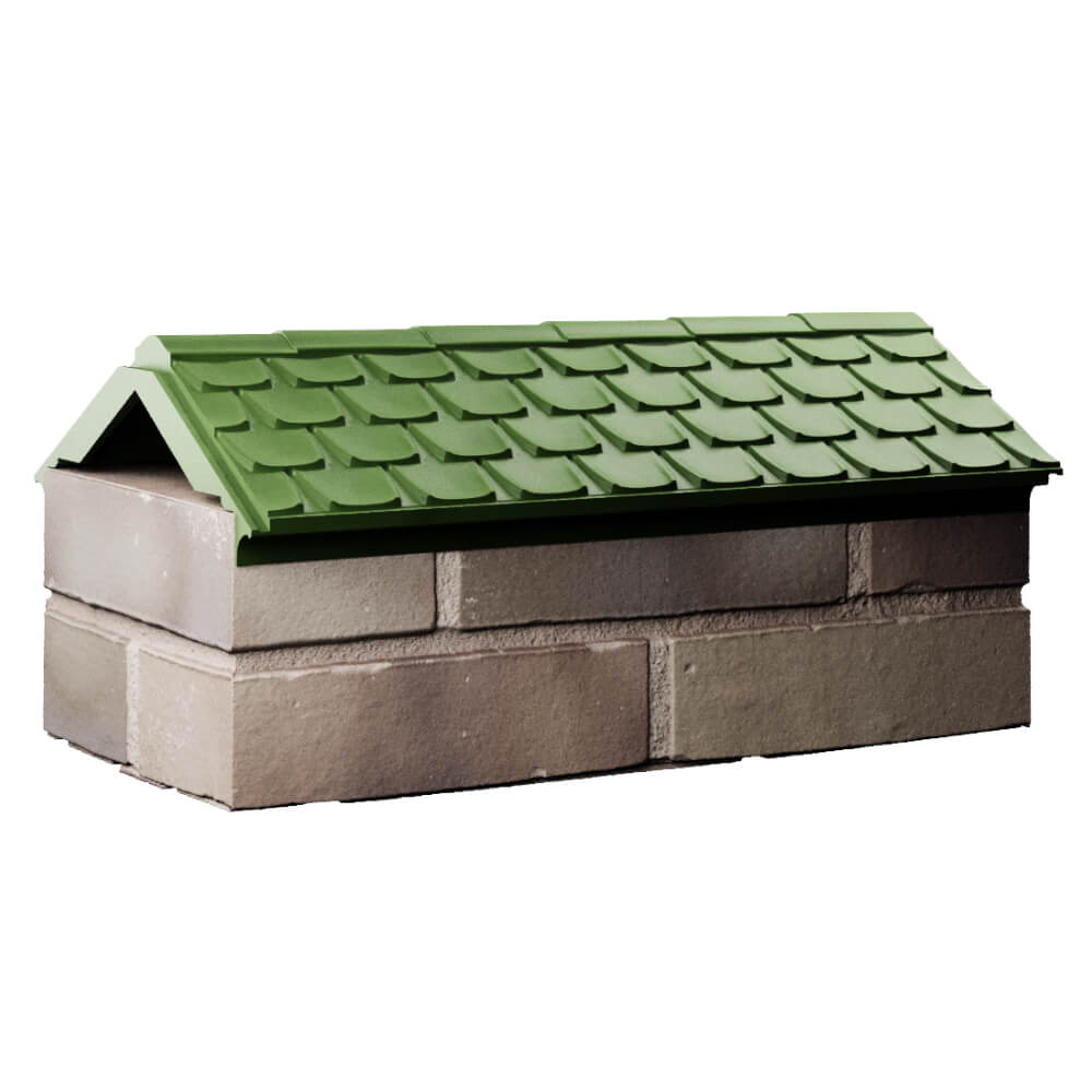 Парапет Zking Эльбрус Зеленый с посадкой на 1 кирпич (255мм) Кишинев фото