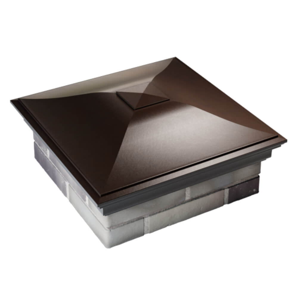 Колпак Zking Монблан Коричневый на столб 2х2 кирпича (515х515мм) Кишинев фото