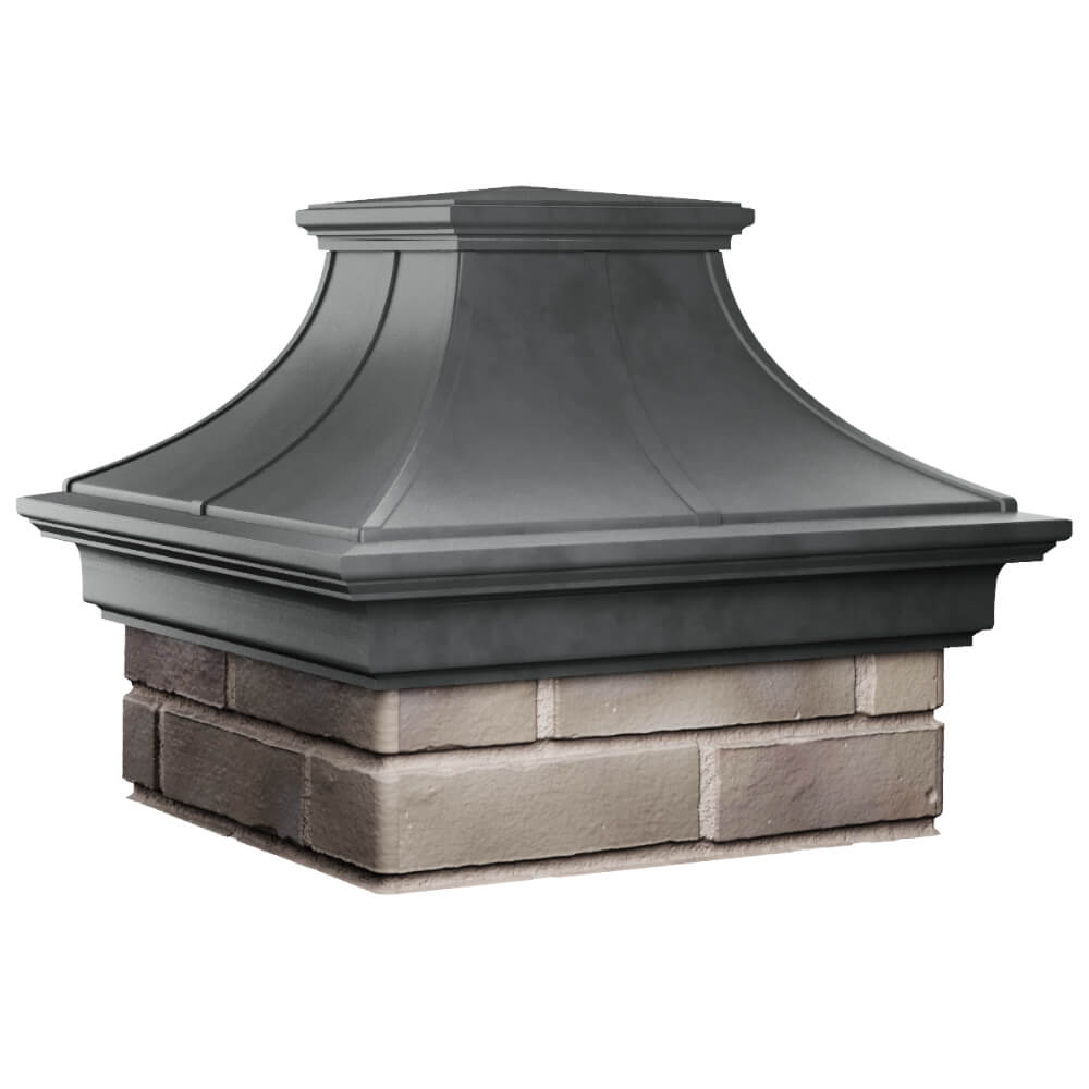 Колпак Zking Монблан Премиум Серый на столб 1.5х1.5 кирпича (385х385мм) в Кишиневе фото