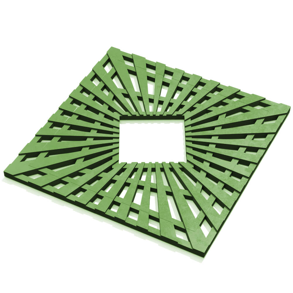 Приствольная решетка для дерева ZKING ATMOSPHERE 1.2х1.2м Зеленая в Кишиневе фото