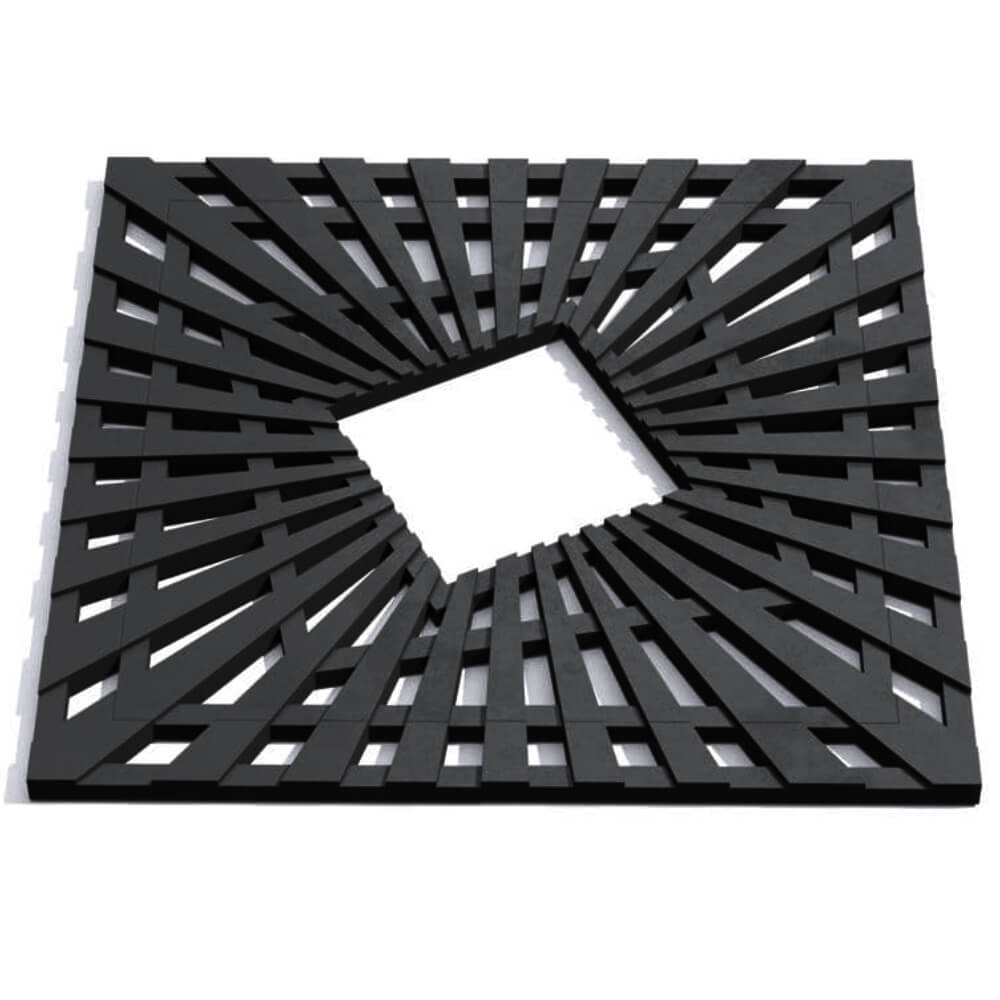 Приствольная решетка для дерева ZKING ATMOSPHERE 1.2х1.2м Черная Кишинев фото