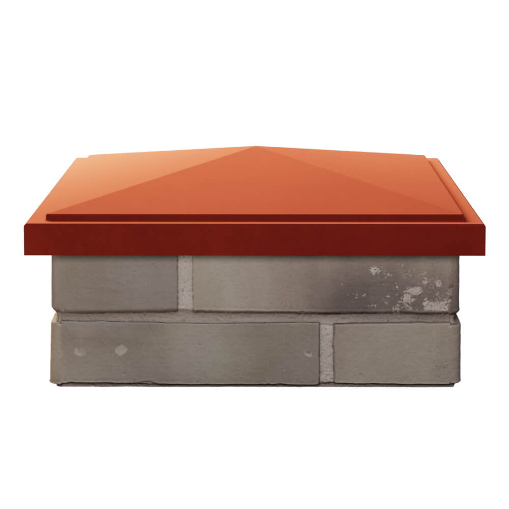 Колпак Zking БонаМоно Красный на столб 1.5х1.5 кирпича (385х385, 400х400мм) Кишинев фото