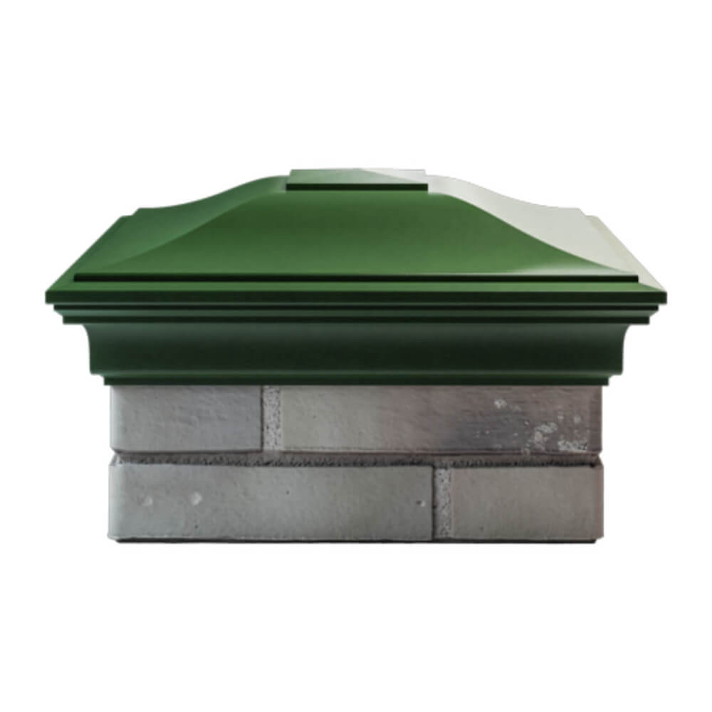 Колпак Zking Монблан Зеленый на столб 1.5х1.5 еврокирпича 0.7НФ (355х355мм) Кишинев фото