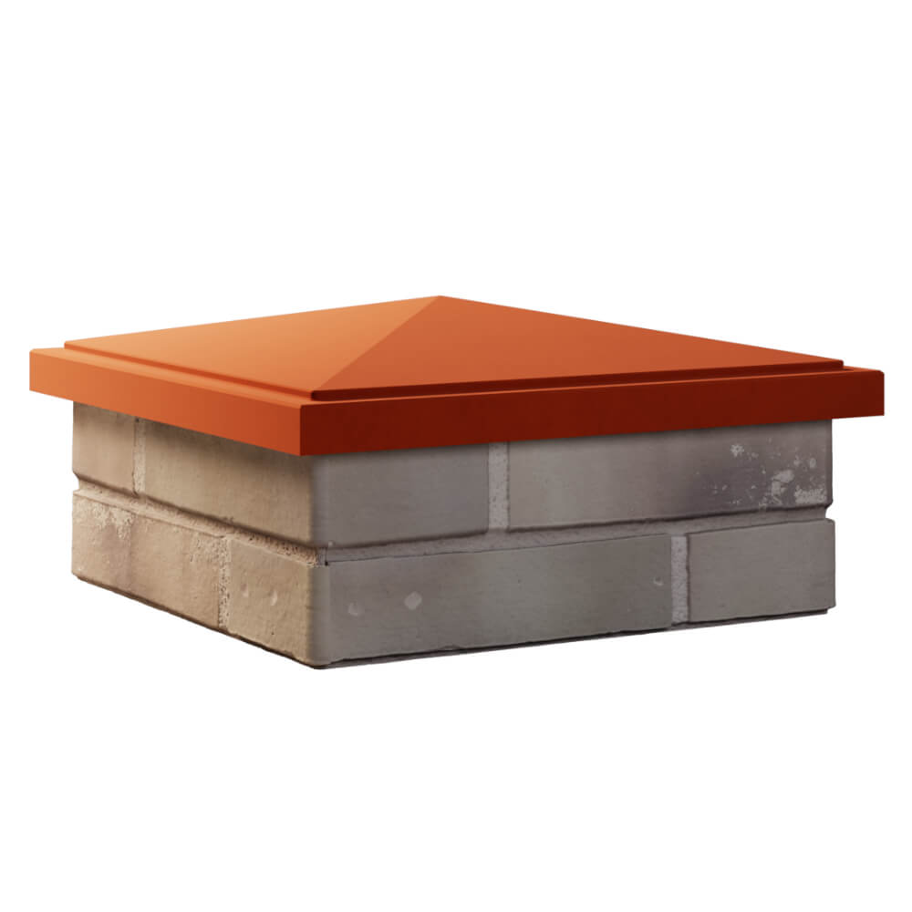 Колпак Zking БонаМоно Красный на столб 1.5х1.5 кирпича (385х385, 400х400мм) в Кишиневе фото