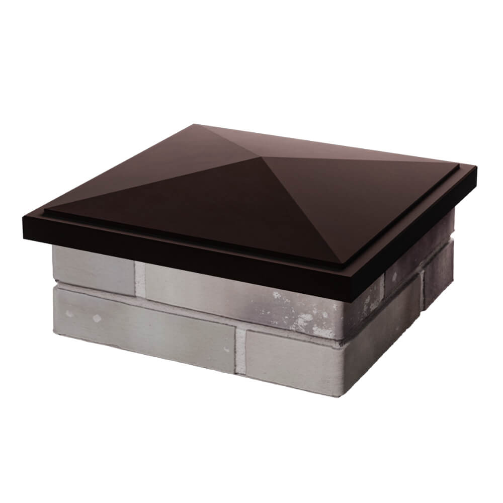 Колпак Zking БонаМоно Коричневый на столб 1.5х1.5 кирпича (385х385, 400х400мм) в Кишиневе фото