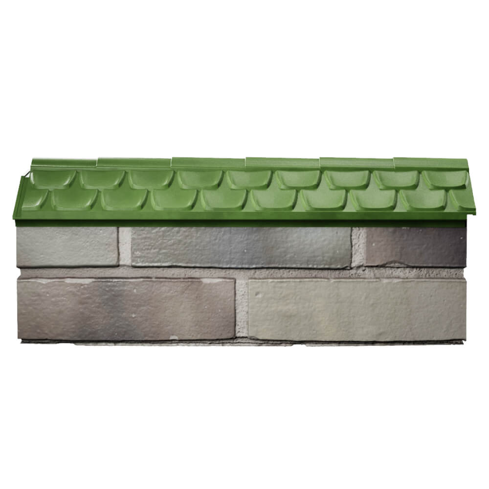 Парапет Zking Эльбрус Зеленый с посадкой на 0.5 кирпича (130мм) в Кишиневе фото