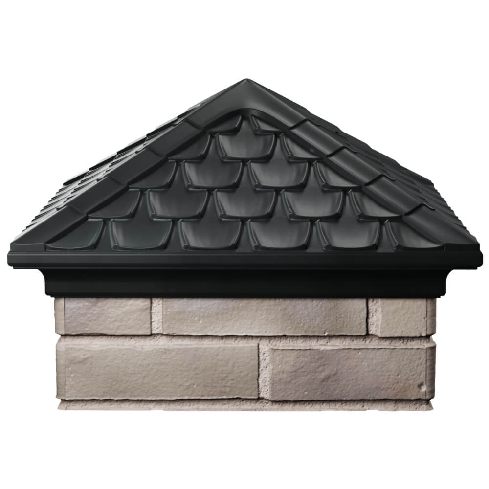 Колпак Zking Эльбрус Черный на столб 1.5х1.5 кирпича (385х385мм) Кишинев фото