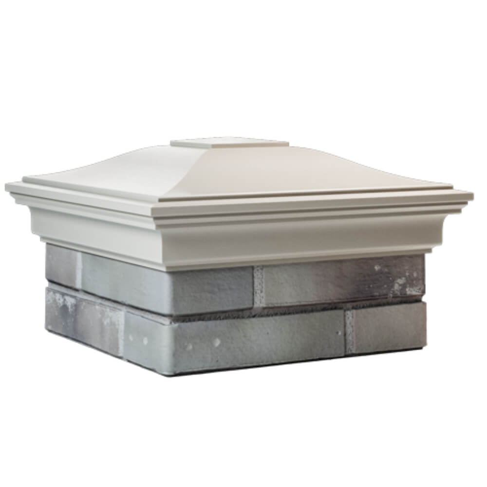 Колпак Zking Монблан Бежевый на столб 1.5х1.5 кирпича (385х385мм) в Кишиневе фото